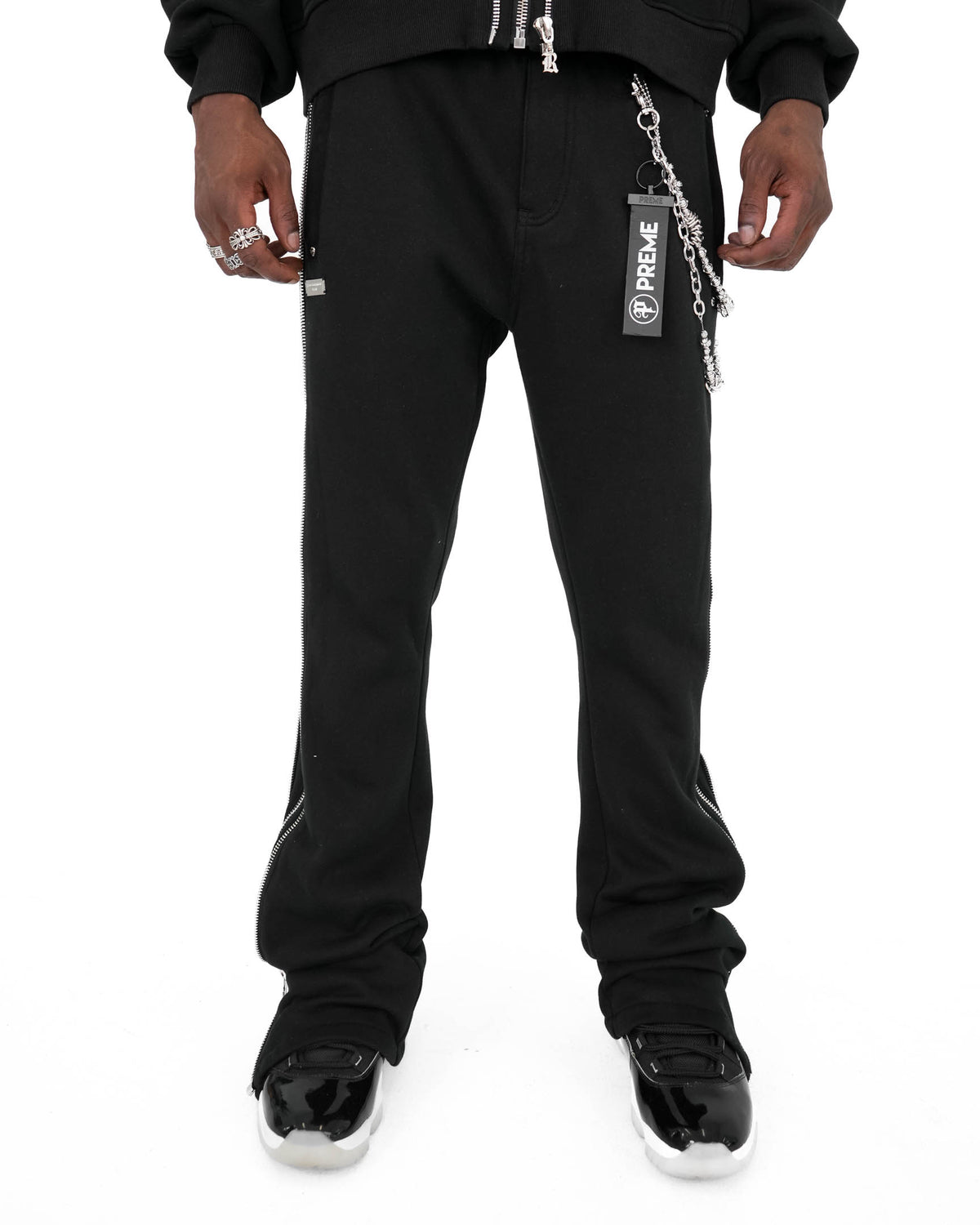 Lunar Eclipse Zipper Sweatpants