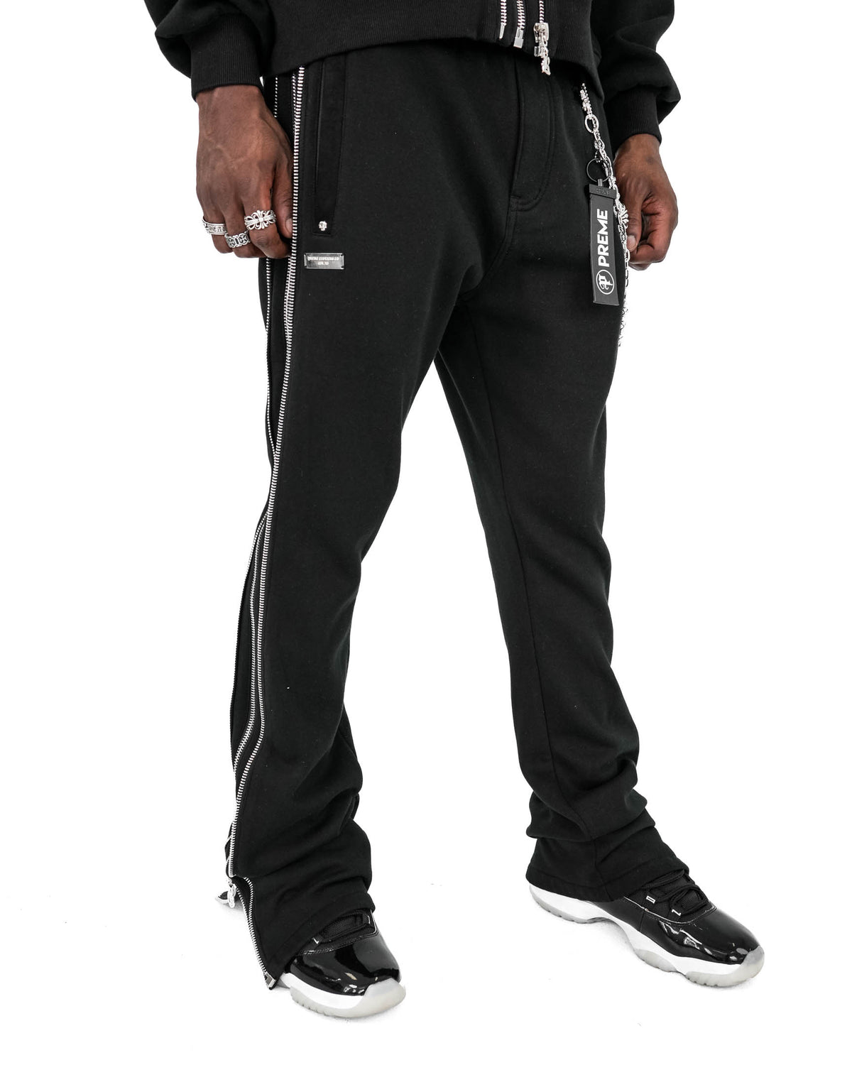 Lunar Eclipse Zipper Sweatpants