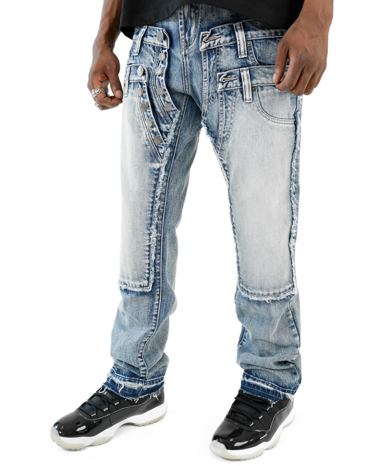 TripleCross Waistband Blue Denim Jean