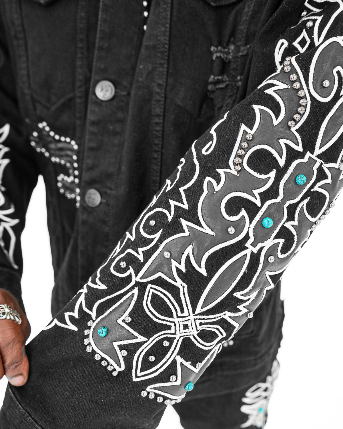 Wild Frontier Black Denim Jacket