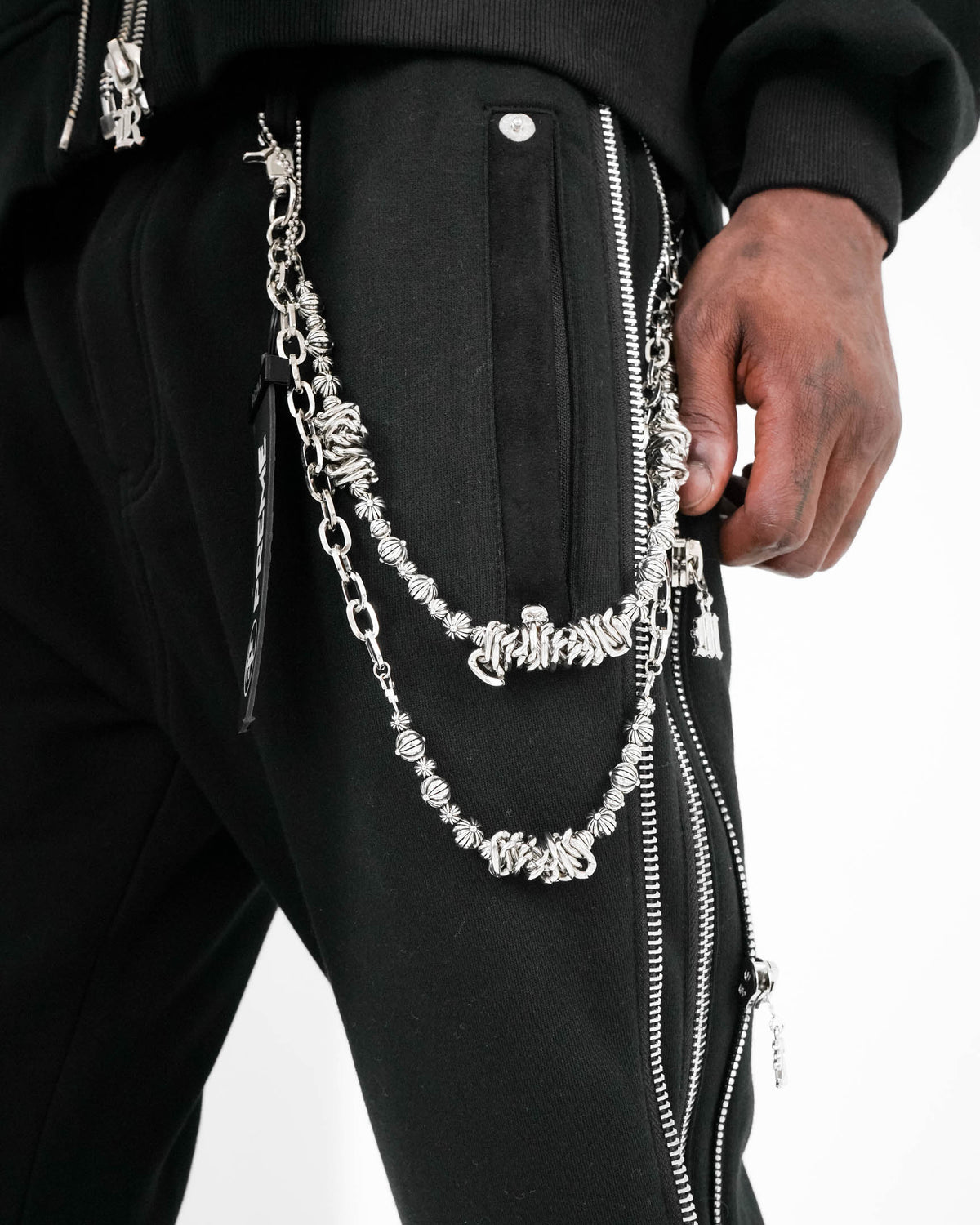 Lunar Eclipse Zipper Sweatpants
