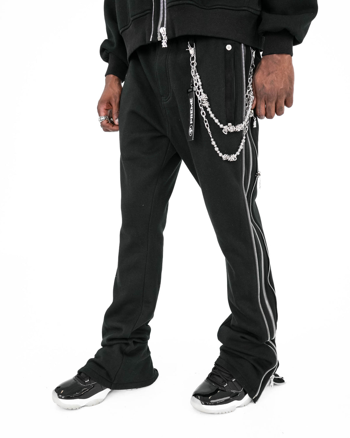 Lunar Eclipse Zipper Sweatpants