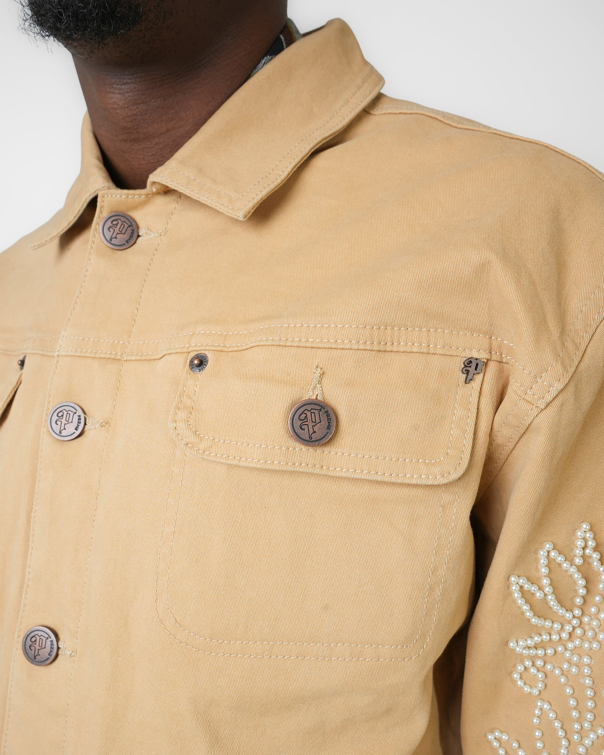 Pearl Bloom Denim Jacket