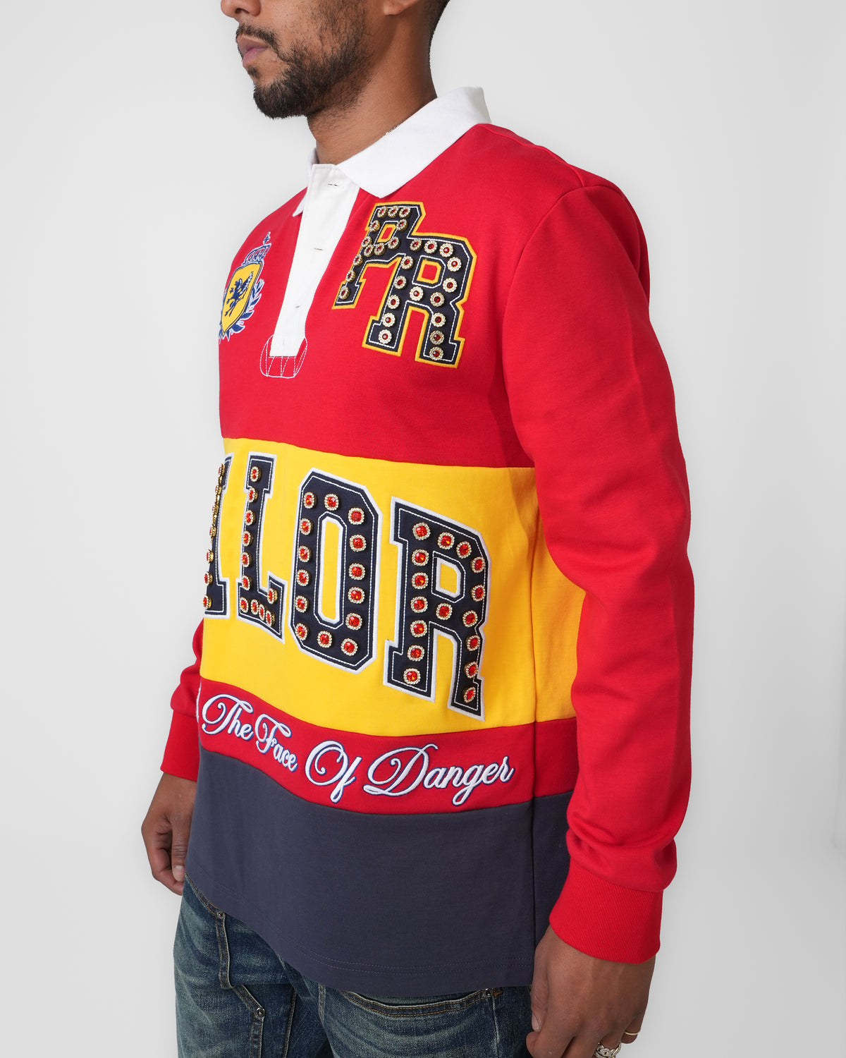 Valor Club Red Long Sleeve Polo