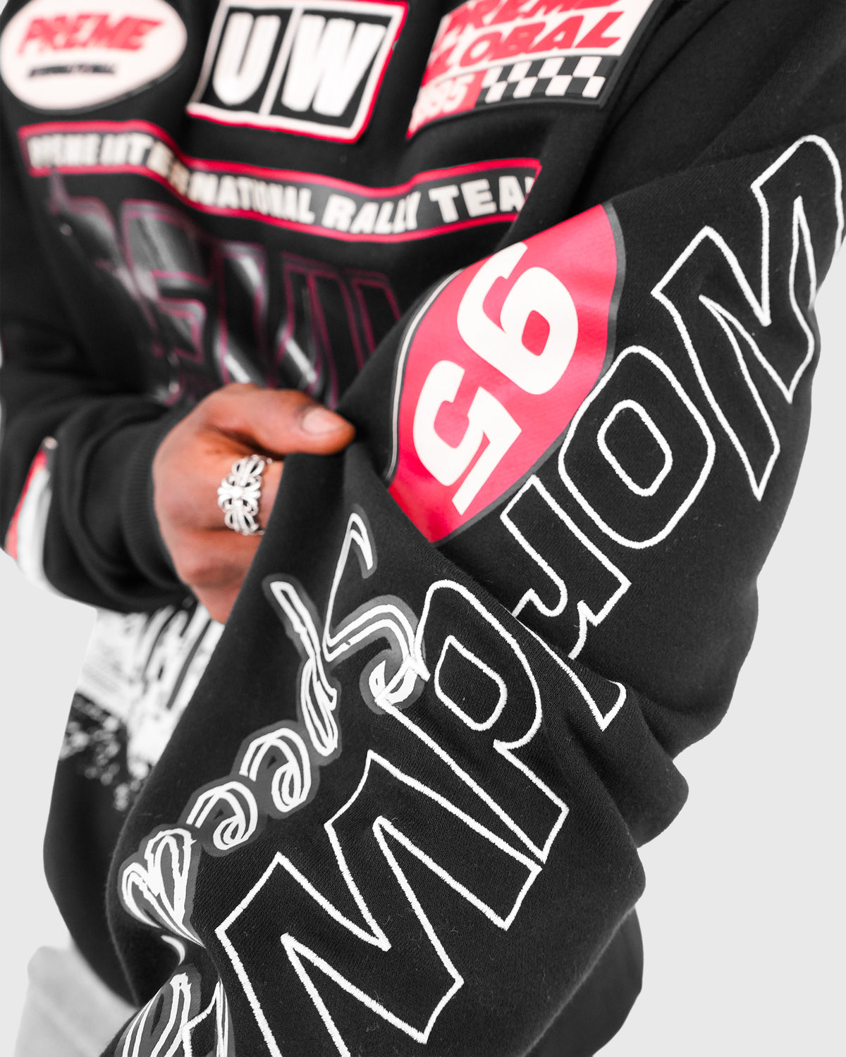 Devils Racing Black Crewneck