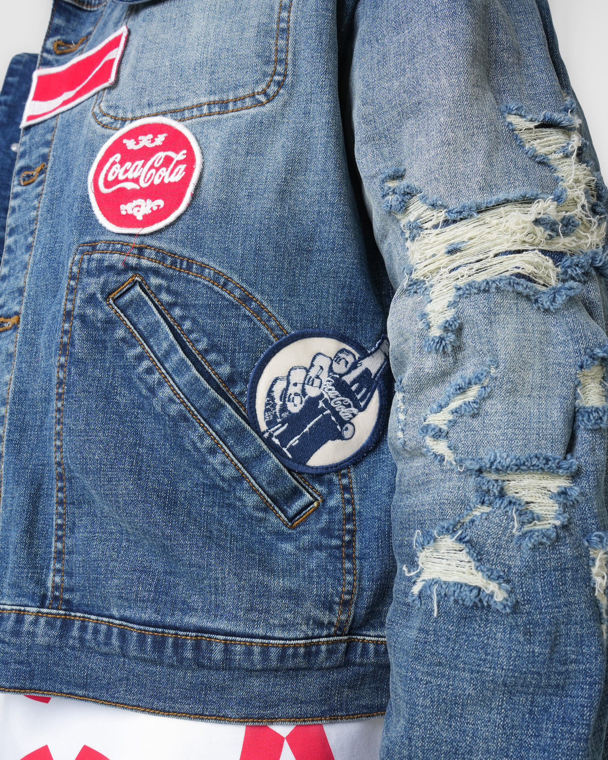 Coca-Cola Neon City Blue Denim Jacket
