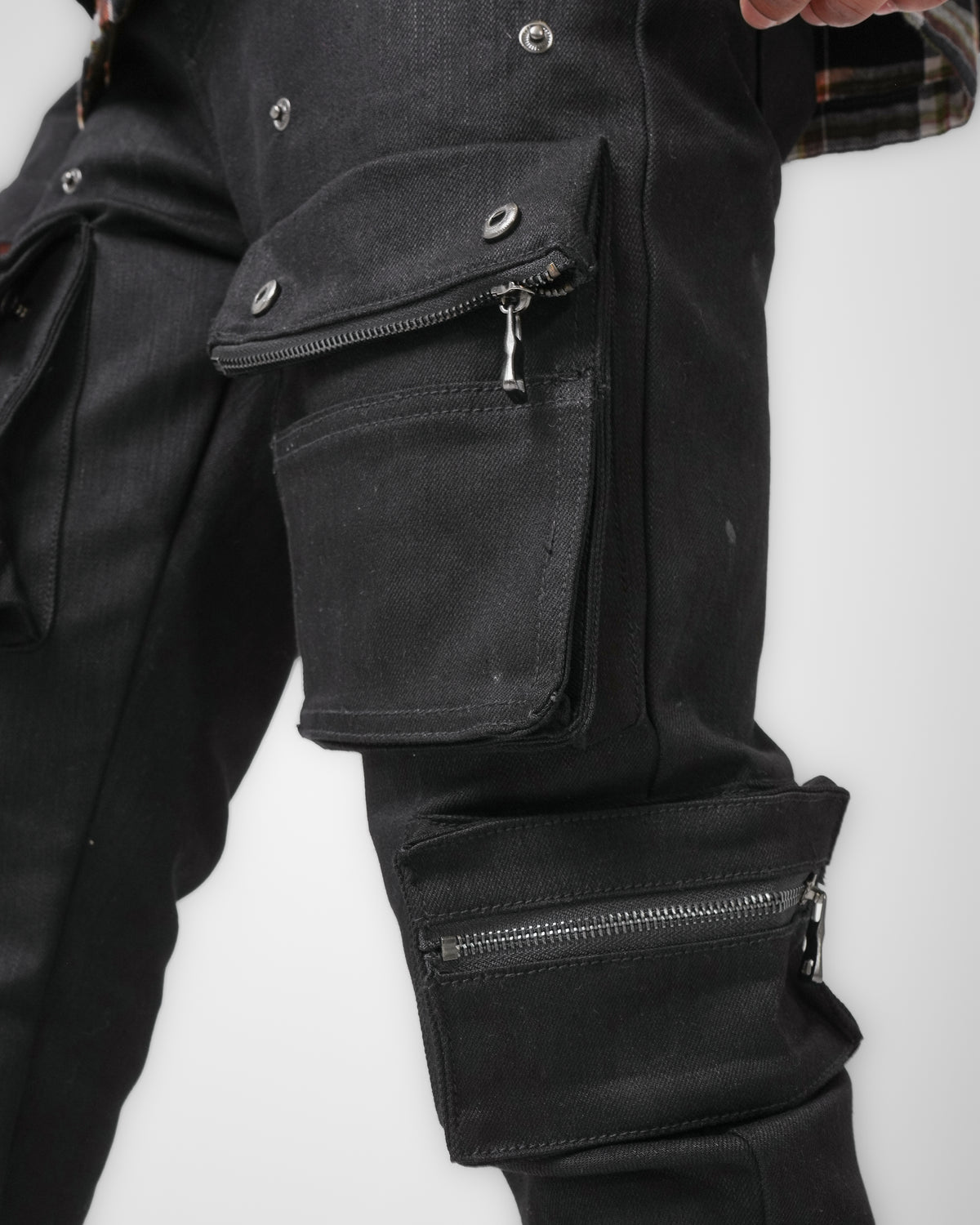 Utility Vault Black Charcoal Cargo Denim