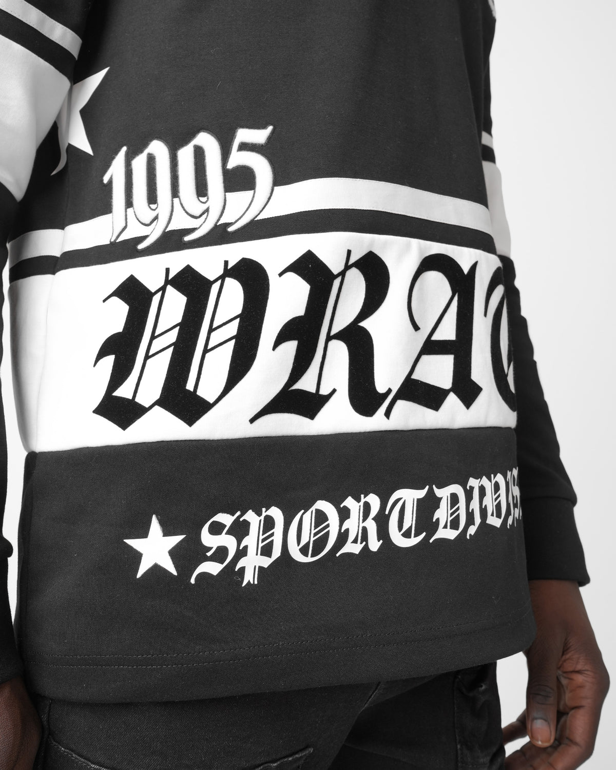 Wrath Division Black Long Sleeve Polo