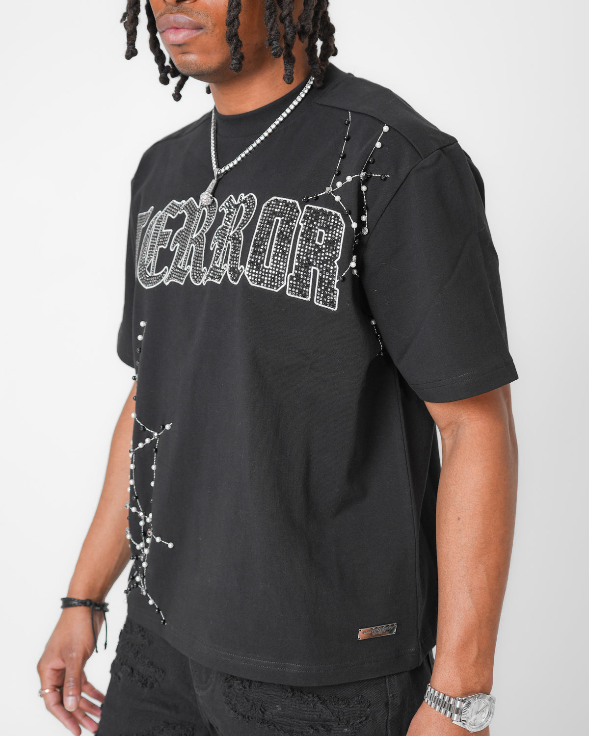 Terror Webbing Crystal Black T-Shirt