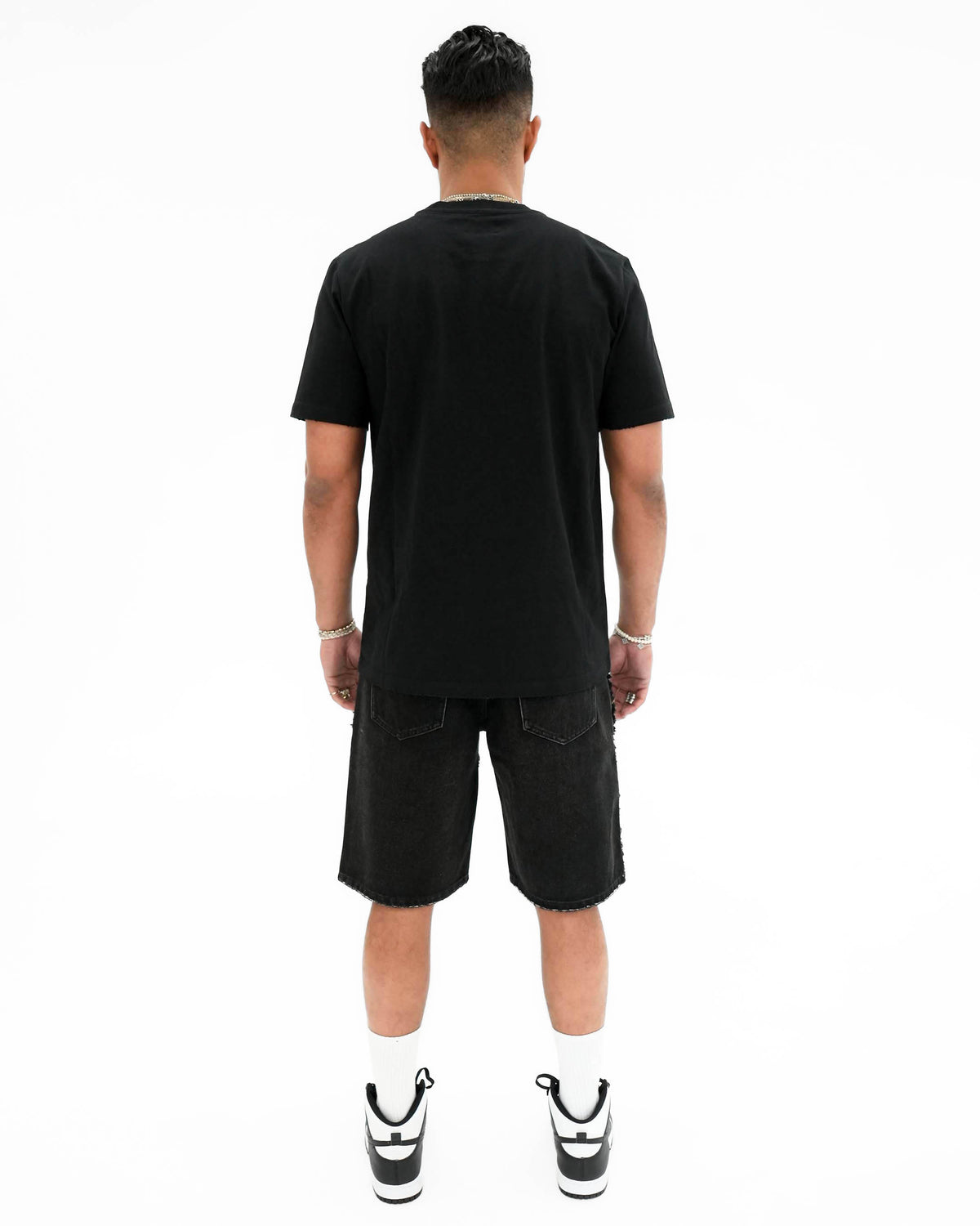 Cosmic Reign Pearl Stoned Black T-Shirt
