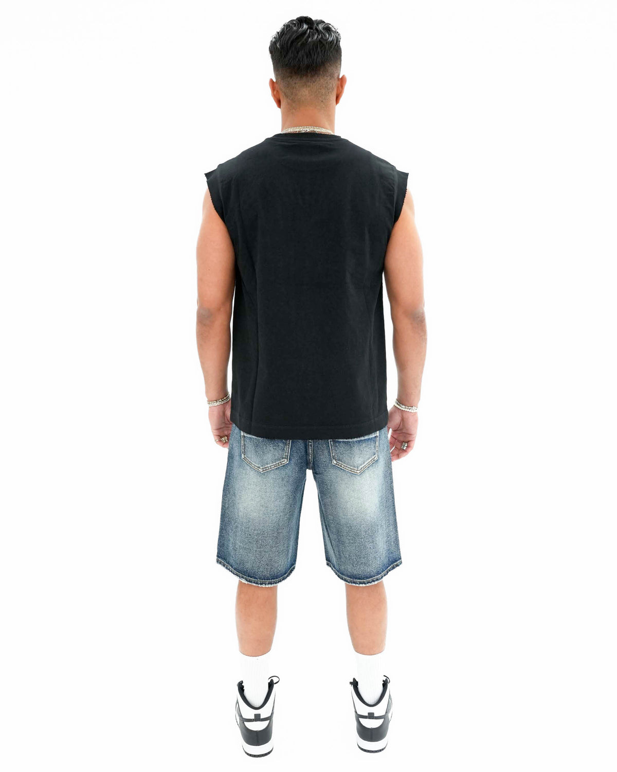Devotion or Destruction Stoned Sleeveless Black T-Shirt
