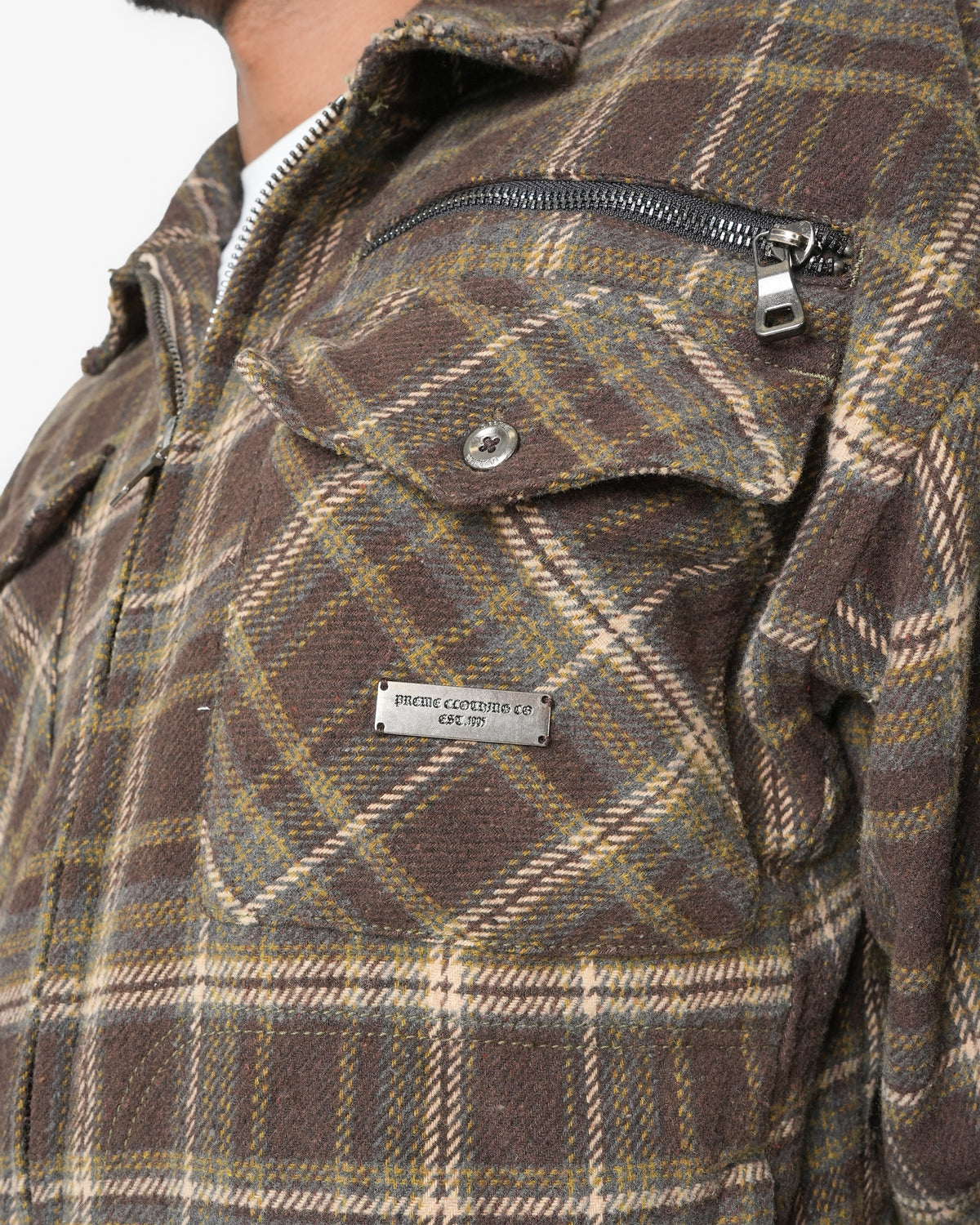 Archangel Crest Dark Oak Flannel Jacket