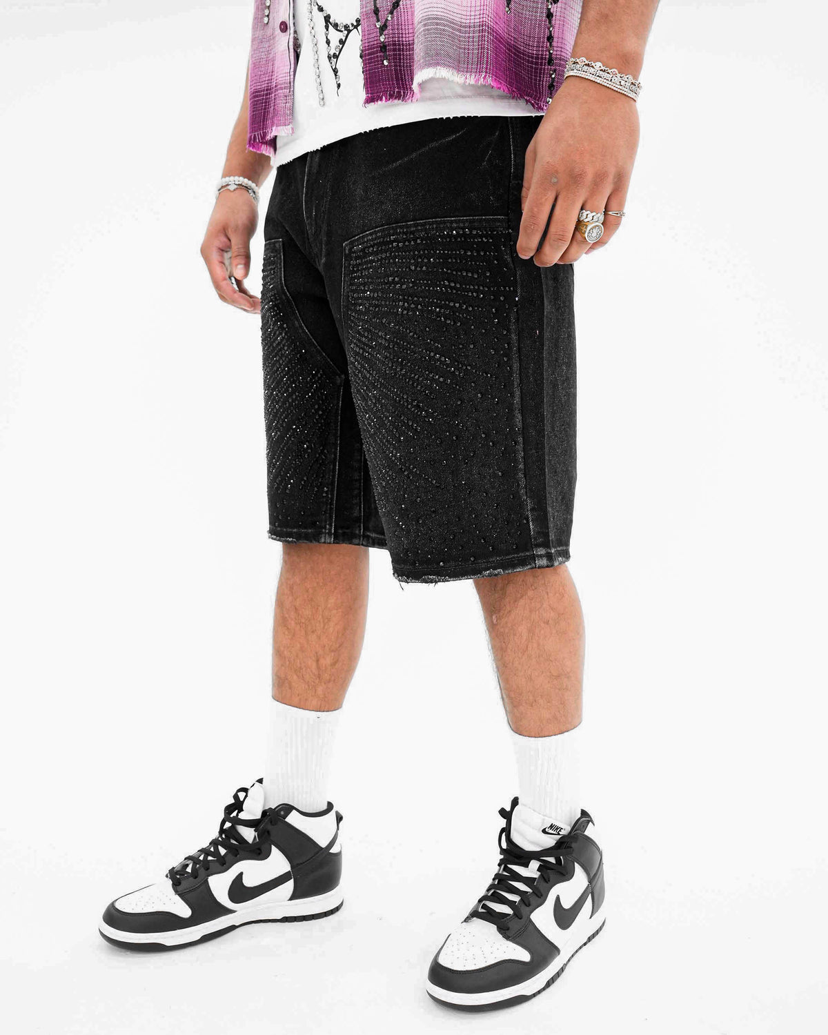 Lightstrike Stoned Black Denim Shorts