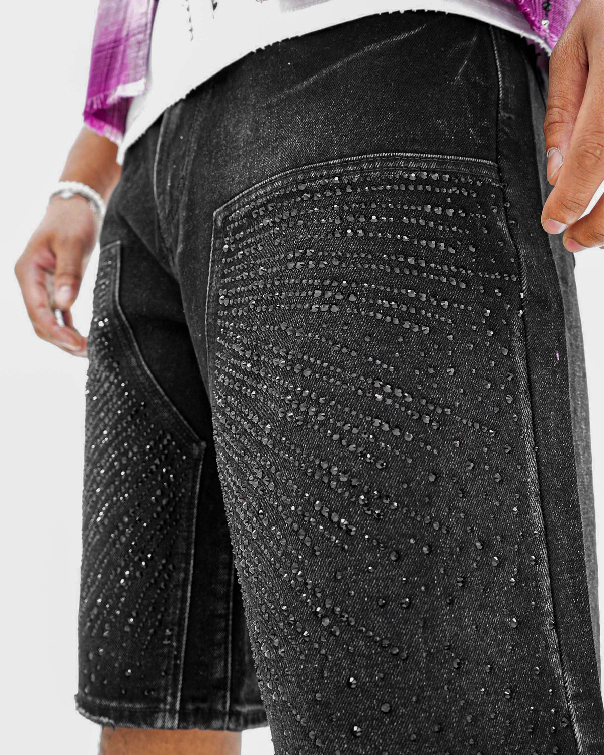 Lightstrike Stoned Black Denim Shorts
