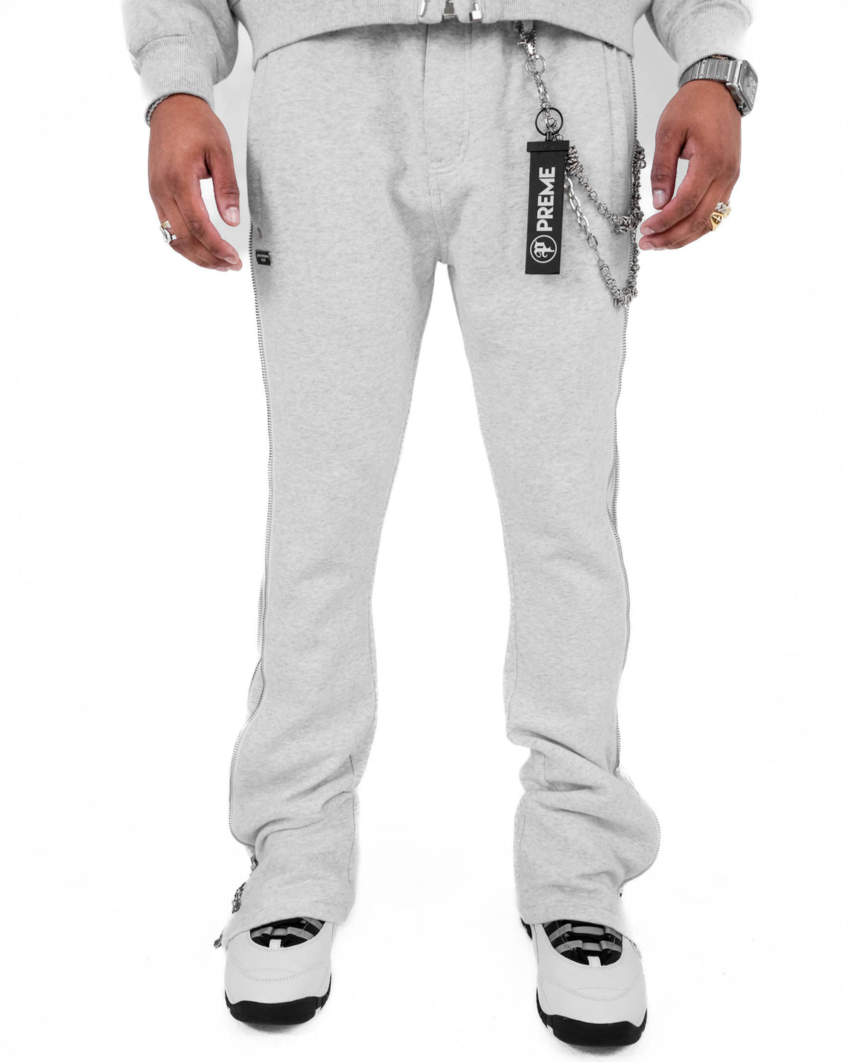 Ash Eclipse Zipper Sweatpants