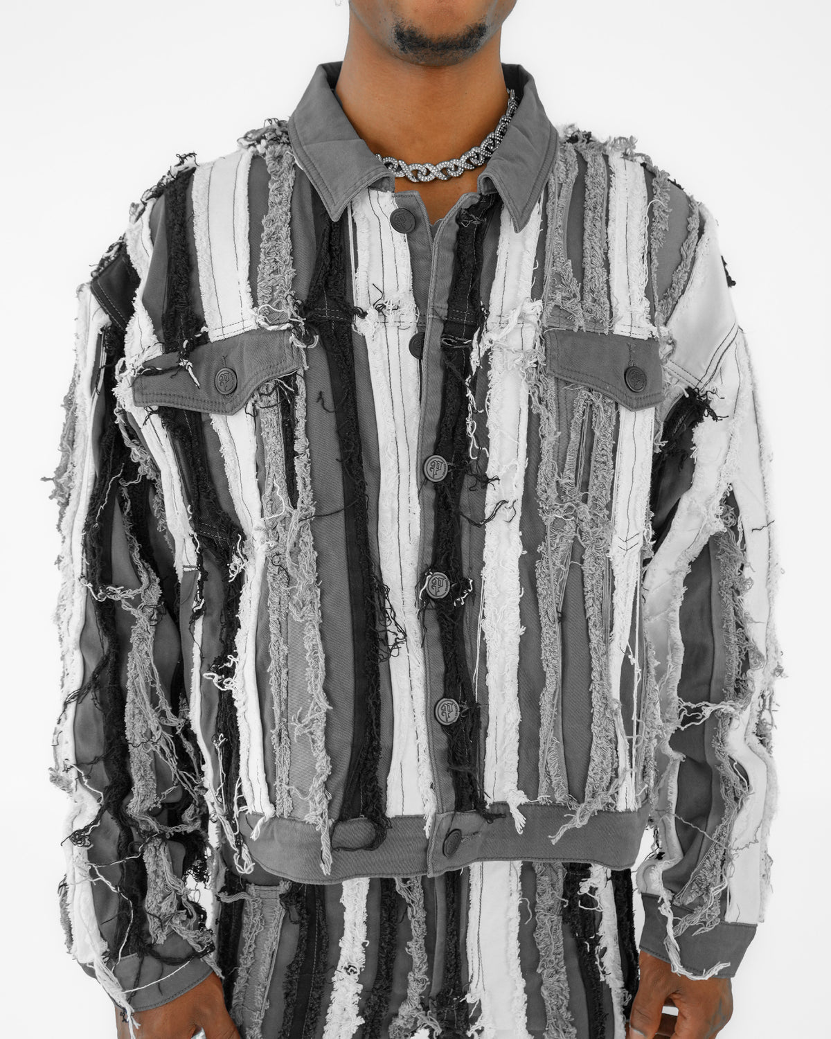 Trinity Distressed Denim Jacket
