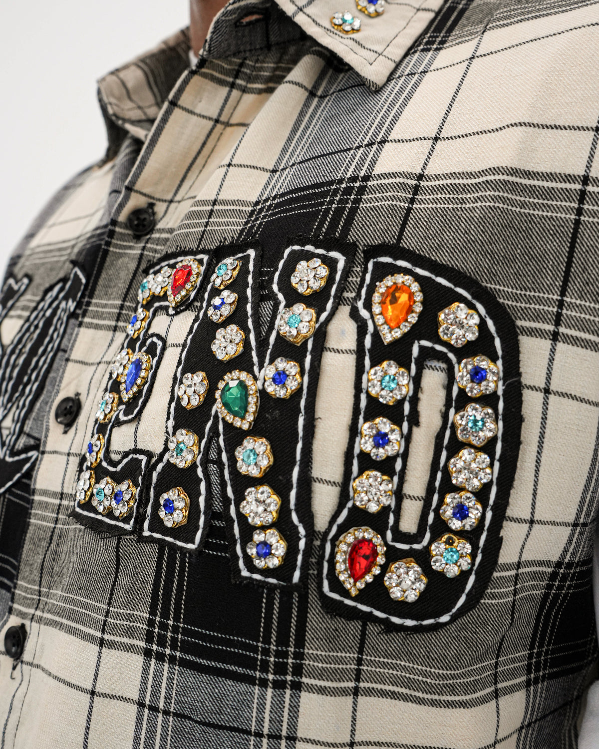 Eternal Ascension Khaki Plaid Sleeveless Shirt