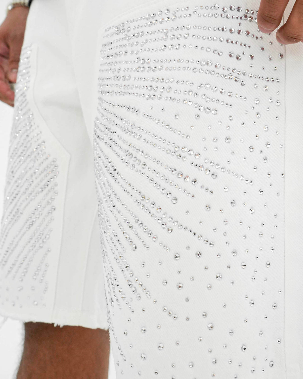 Lightstrike Stoned White Denim Shorts
