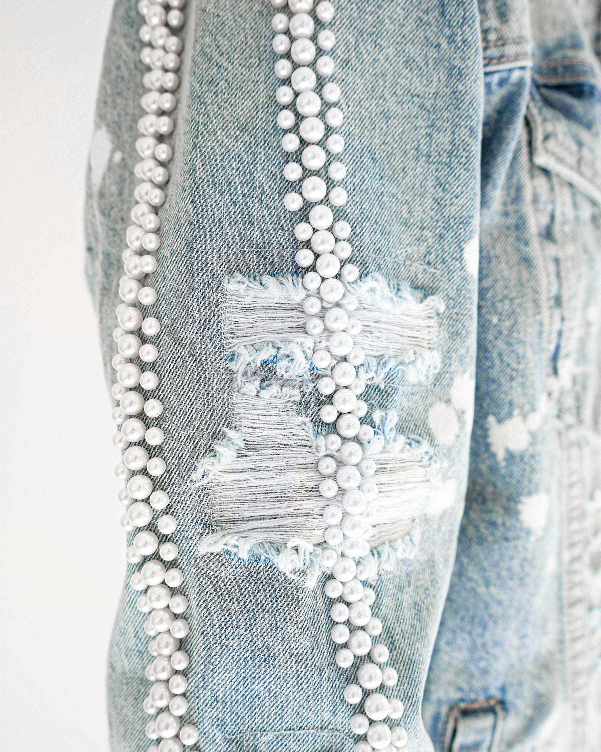 Preme Devotion Pearl Light Indigo Denim Jacket