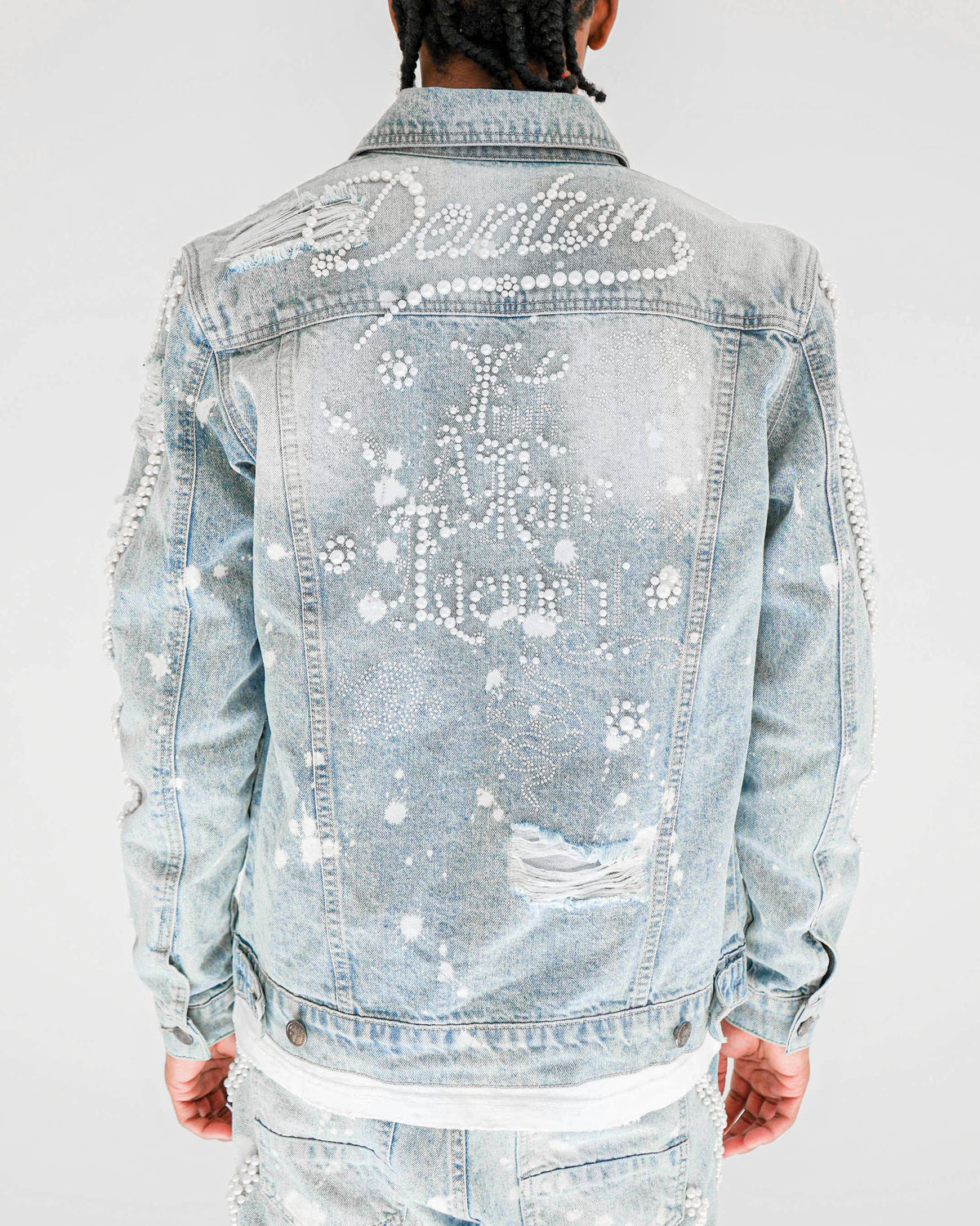 Preme Devotion Pearl Light Indigo Denim Jacket