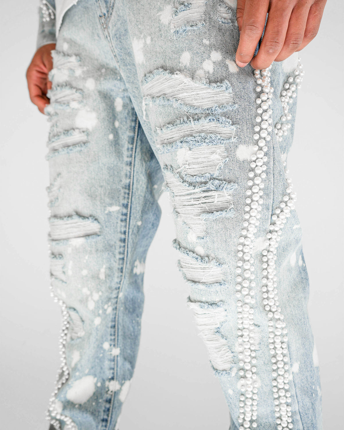Preme Devotion Pearl Light Indigo Denim Jean