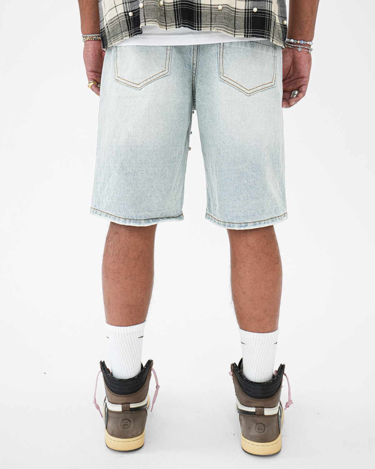 Prism Stoned Indigo Denim Short