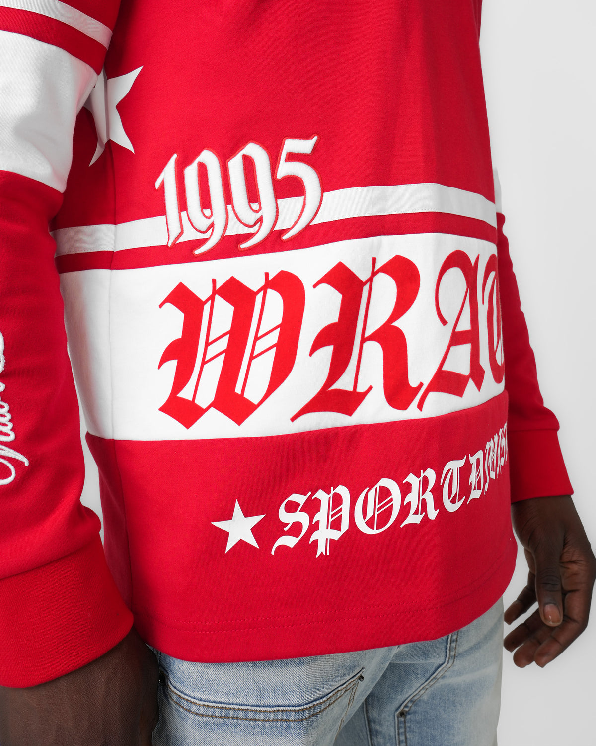 Wrath Division Red Long Sleeve Polo