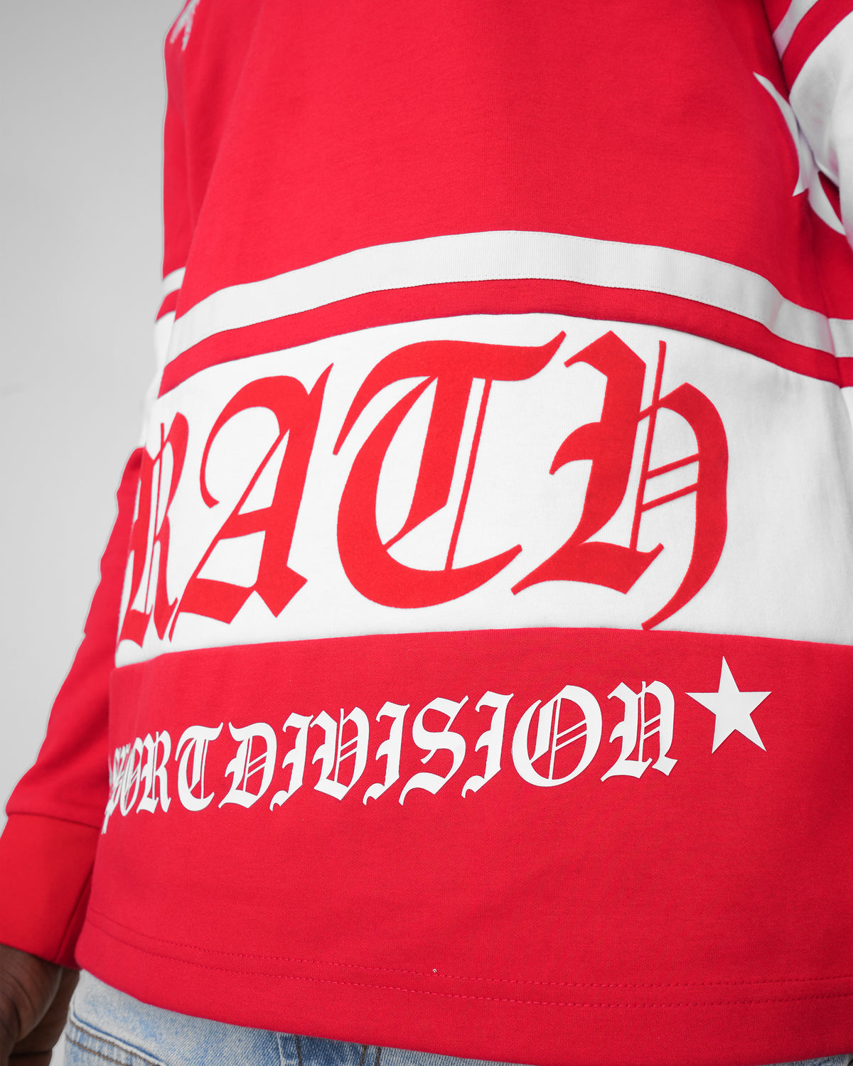 Wrath Division Red Long Sleeve Polo