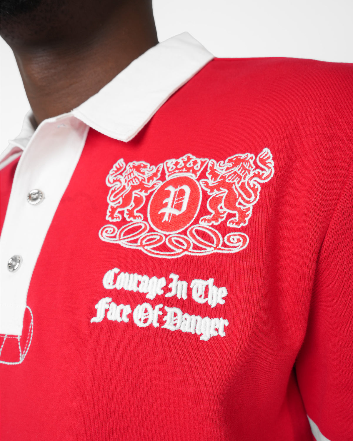Wrath Division Red Long Sleeve Polo