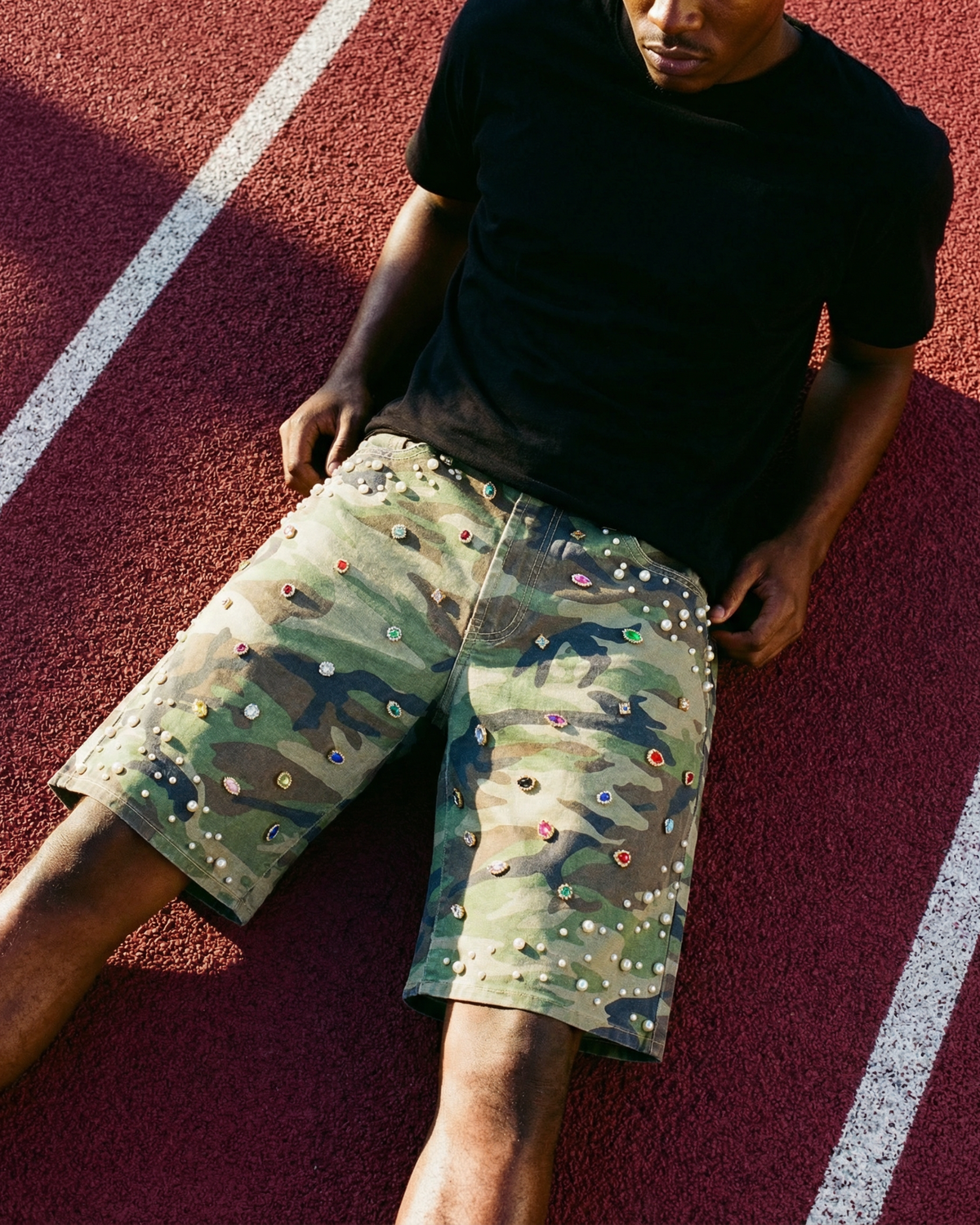 Pearlfield Camo Denim Short