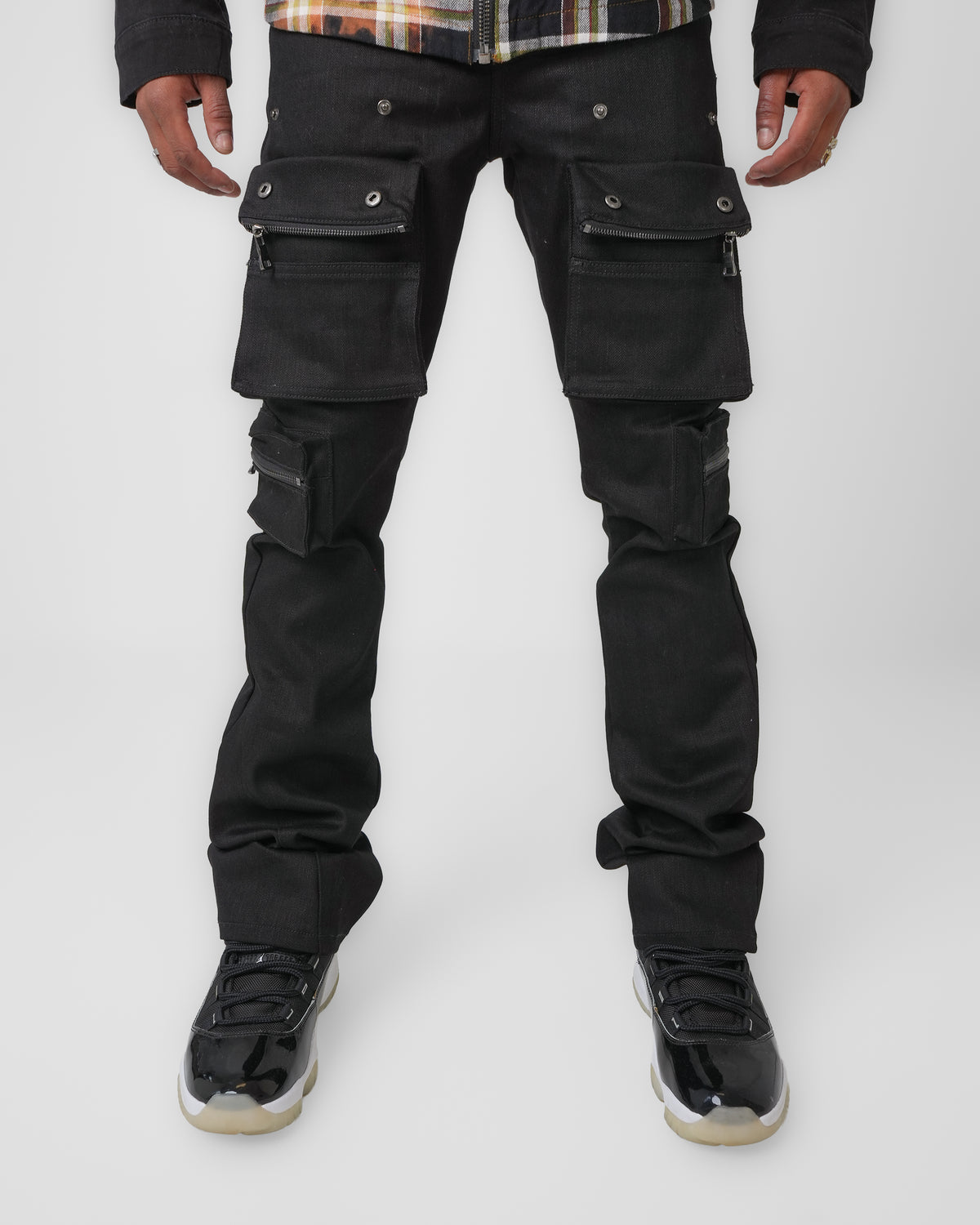 Utility Vault Black Charcoal Cargo Denim