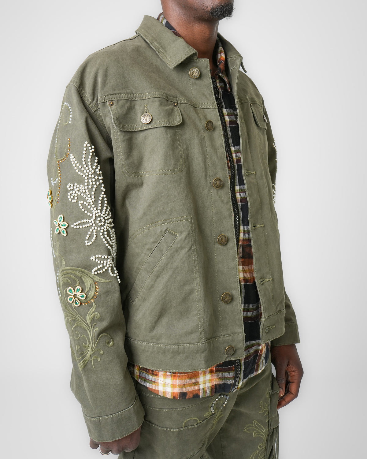 Emerald Pearl Bloom Jacket