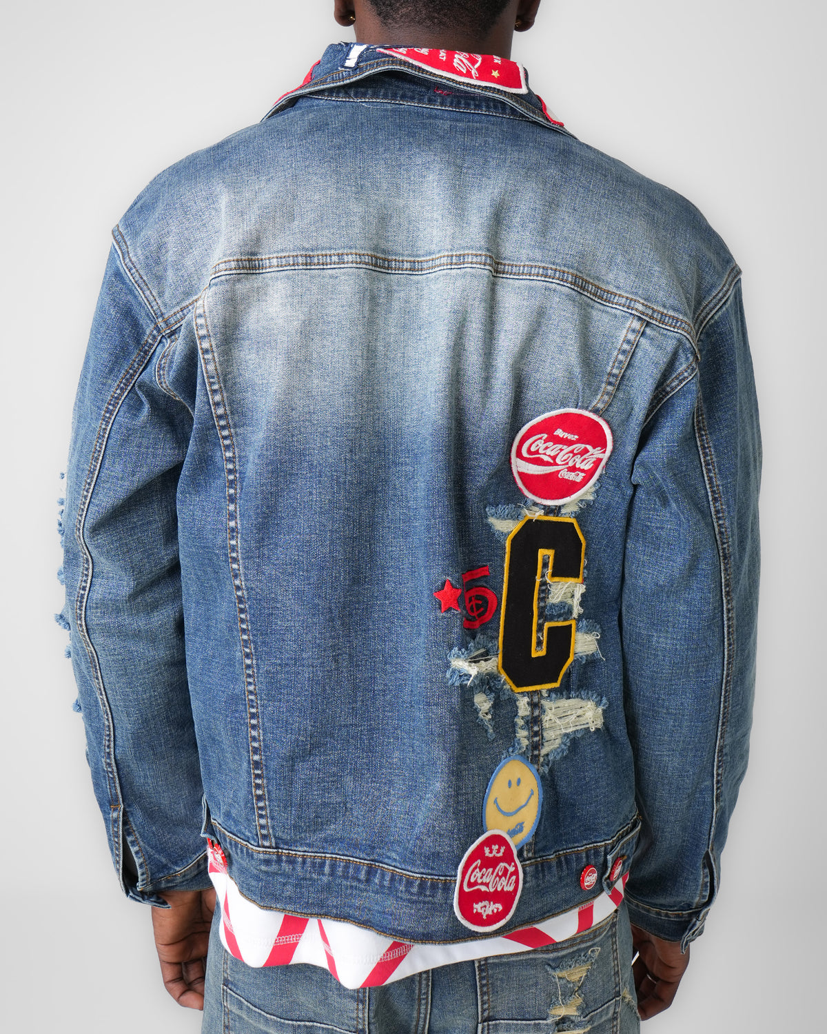 Coca-Cola Neon City Blue Denim Jacket