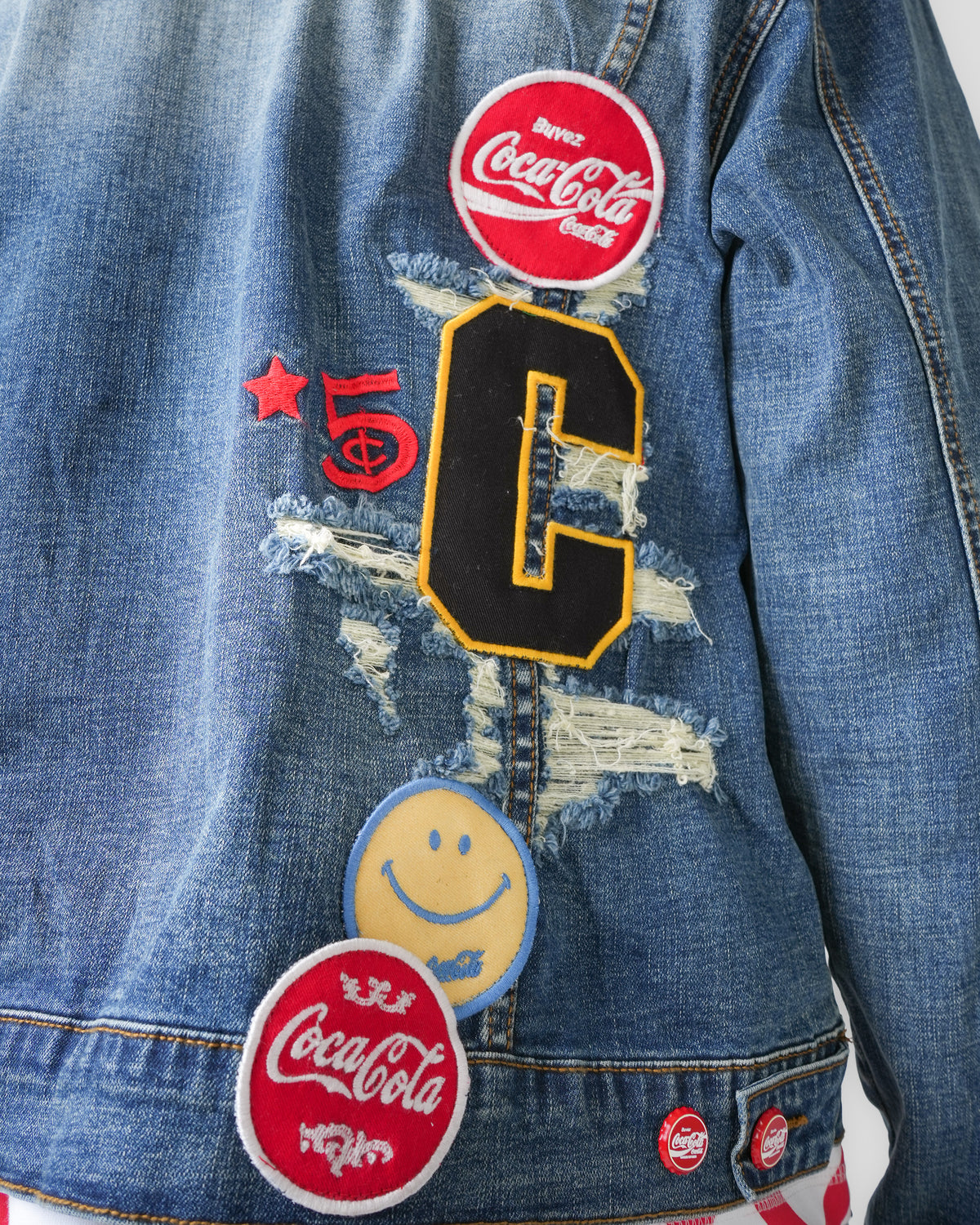 Coca-Cola Neon City Blue Denim Jacket