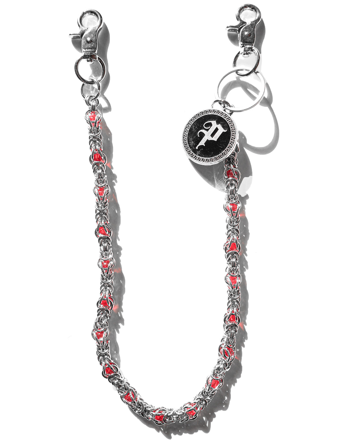 Crimson Coil Denim Chain Accessory