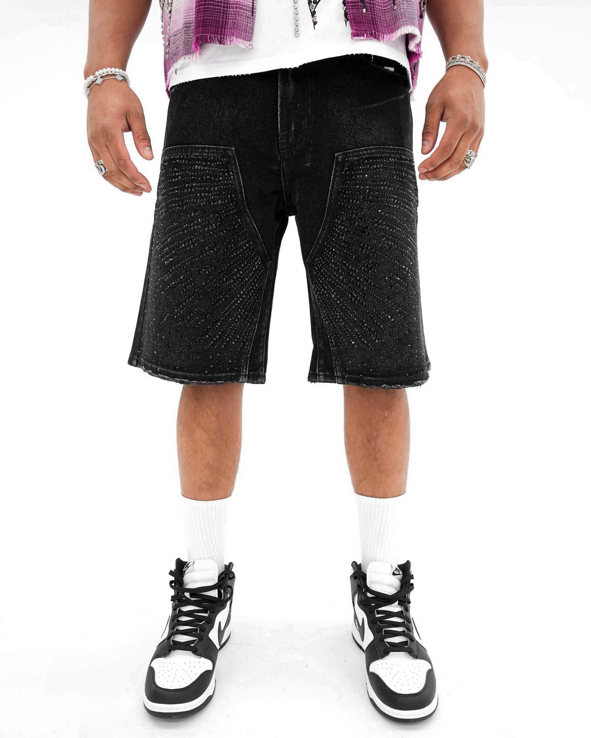 Lightstrike Stoned Black Denim Shorts