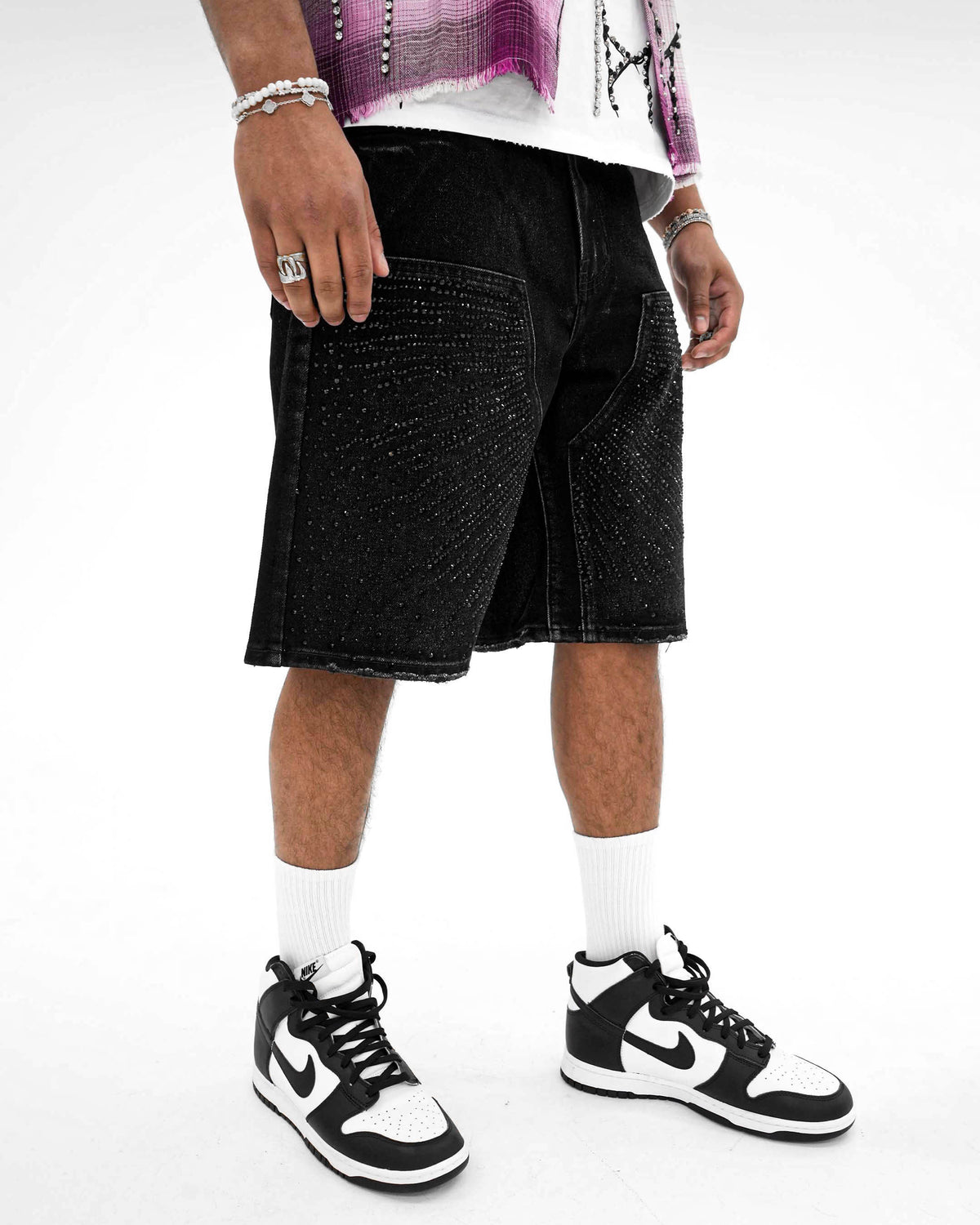 Lightstrike Stoned Black Denim Shorts