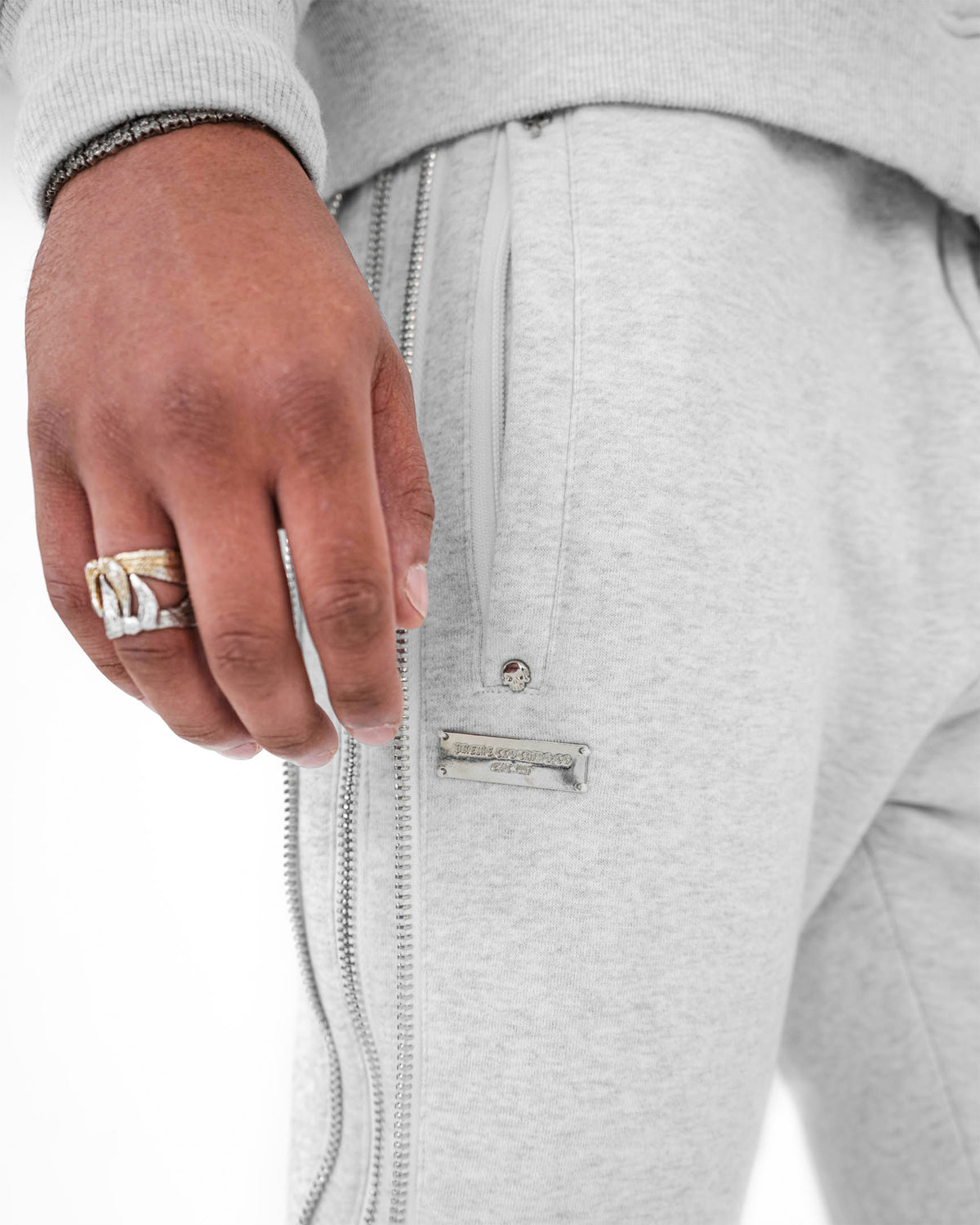 Ash Eclipse Zipper Sweatpants