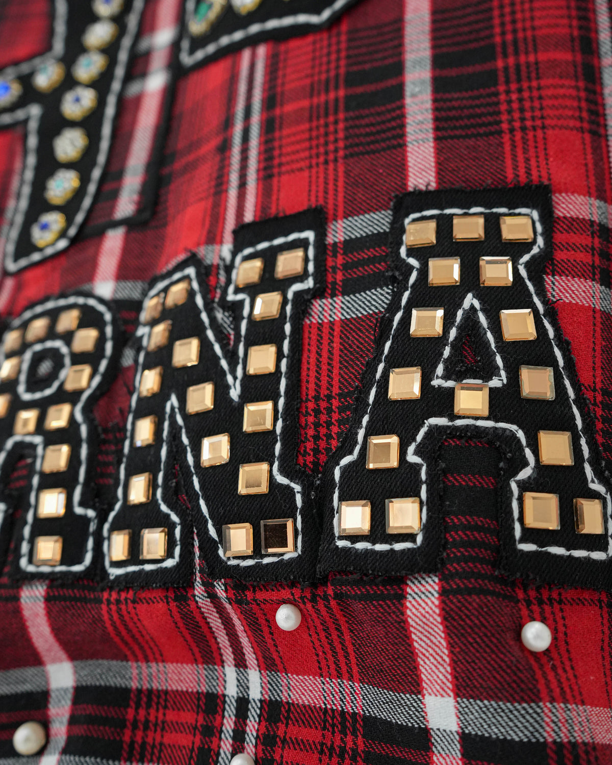 Eternal Ascension Red Plaid Sleeveless Shirt