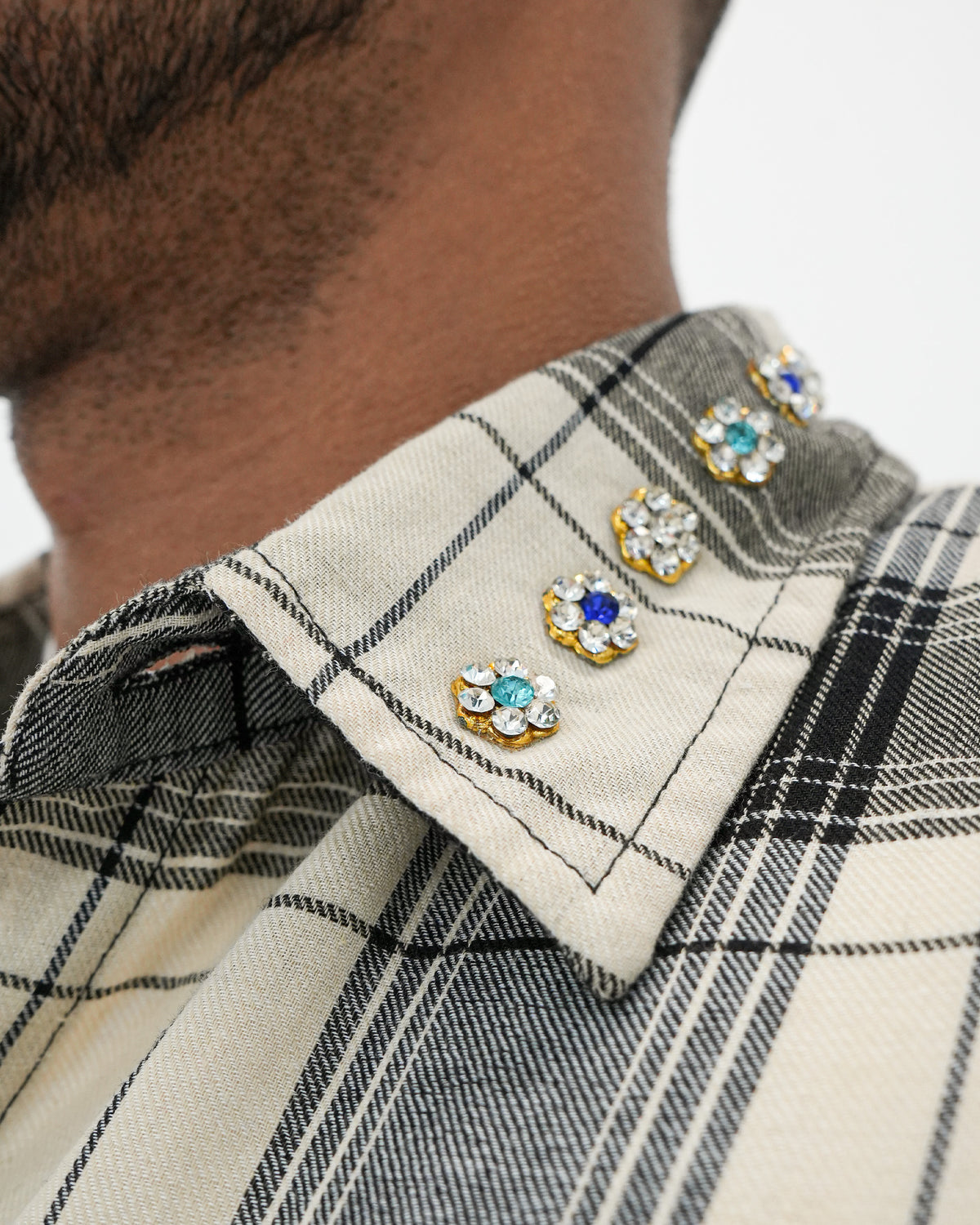 Eternal Ascension Khaki Plaid Sleeveless Shirt
