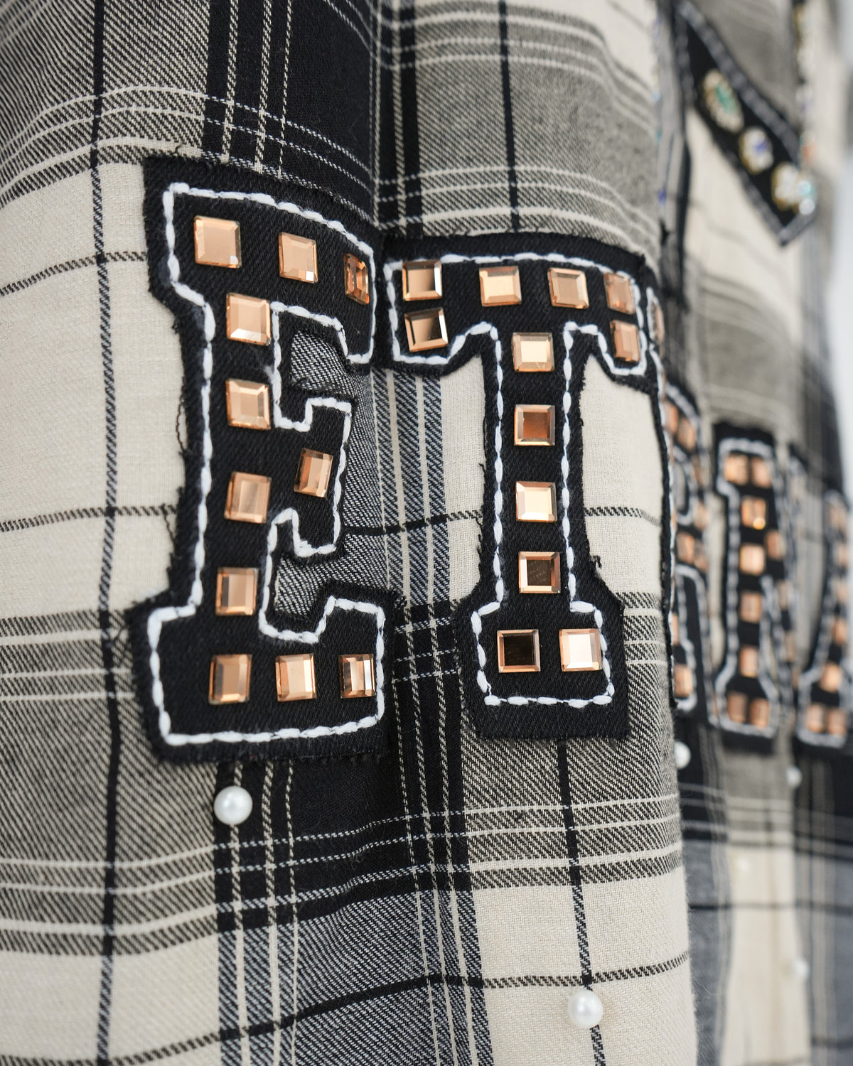 Eternal Ascension Khaki Plaid Sleeveless Shirt