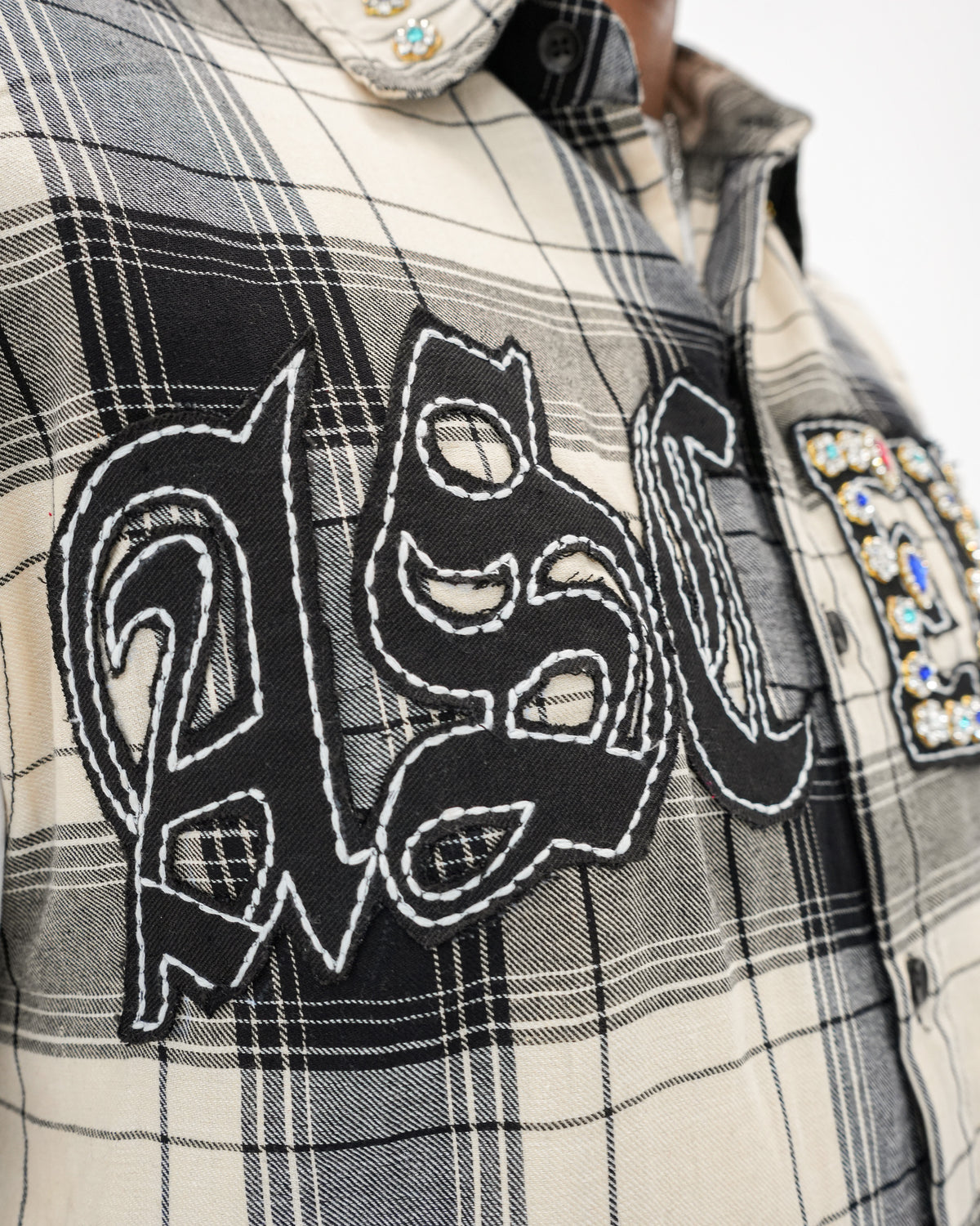 Eternal Ascension Khaki Plaid Sleeveless Shirt
