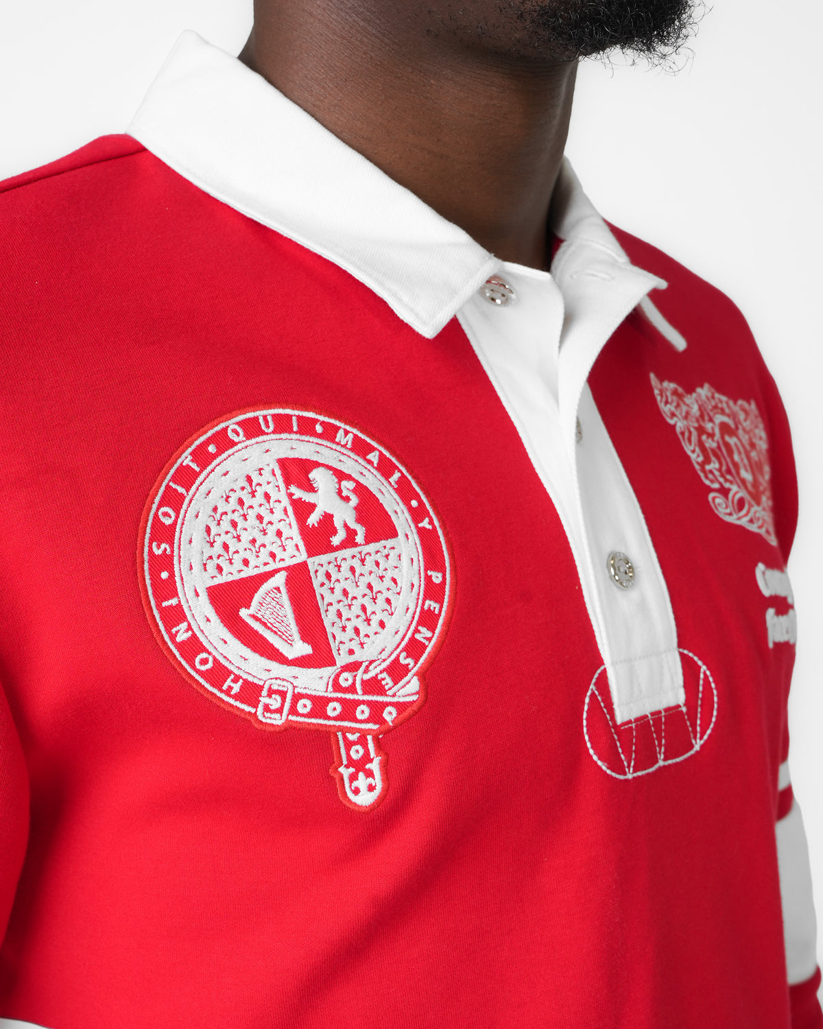 Wrath Division Red Long Sleeve Polo