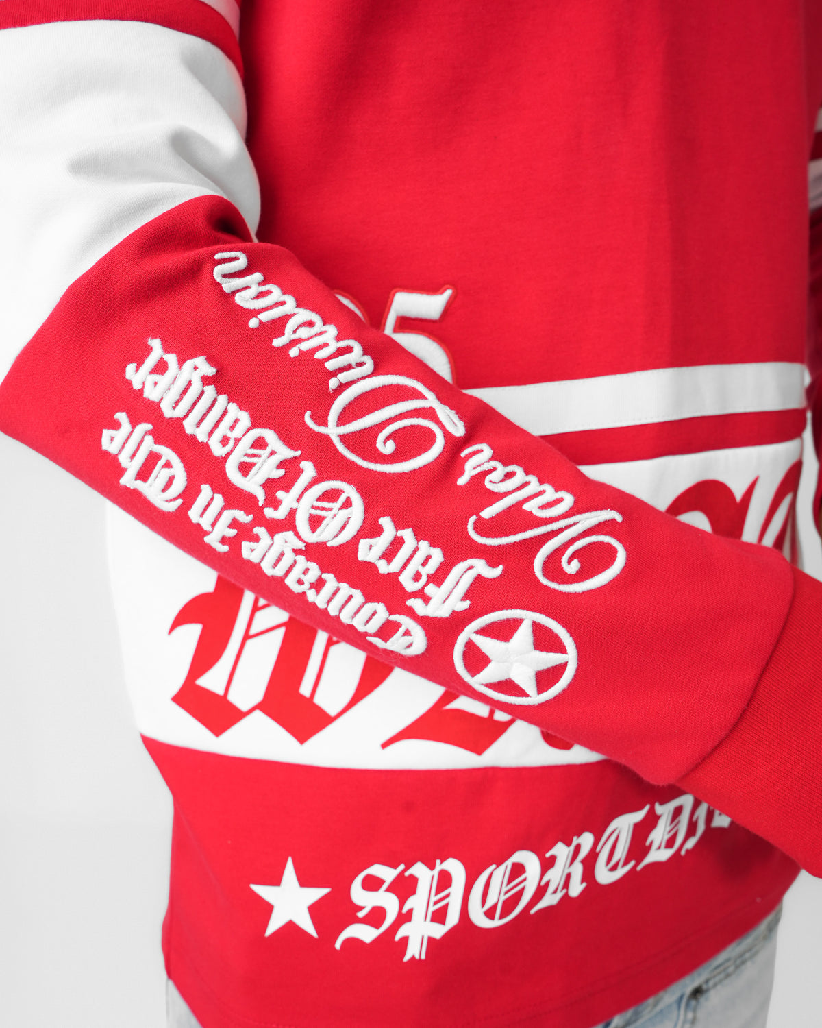 Wrath Division Red Long Sleeve Polo