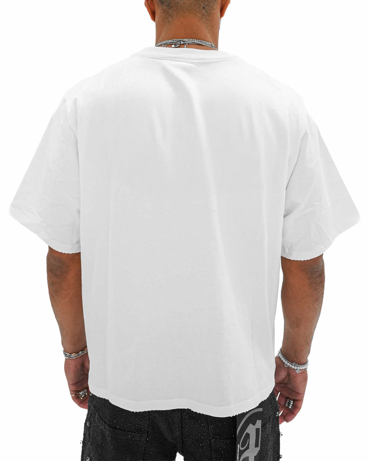 Venom Trap Stoned Cropped White T-Shirt
